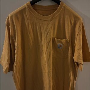 Men’s mustard Short Sleeve Carhartt Tee